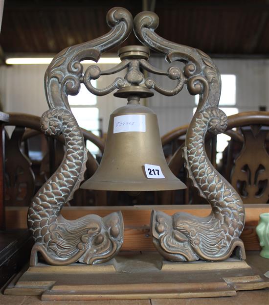 Brass dolphin bell